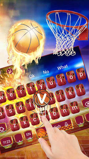 Api Bola Basket Tema Keyboard screenshot 2