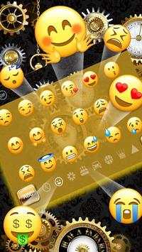 Golden luxury clock keyboard screenshot 3