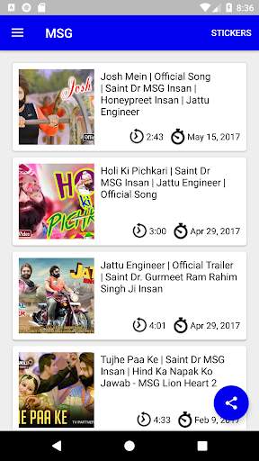 MSG - Videos and WhatsApp Stickers screenshot 1