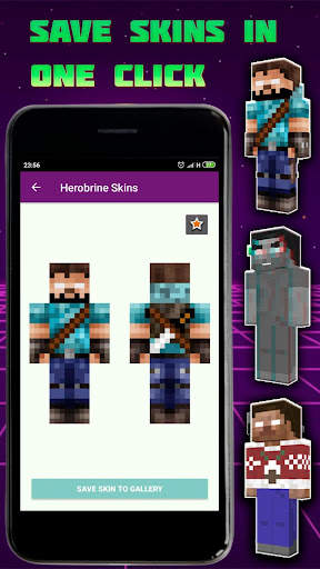 Herobrine Skins for Minecraft PE screenshot 3