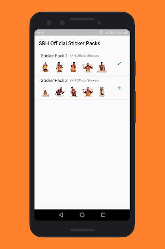 SunRisers Hyderabad Stickers screenshot 2
