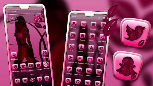 Girly Shadow Launcher Theme screenshot 1