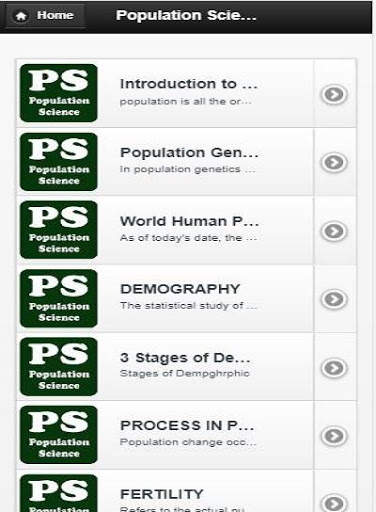 Population Science screenshot 1