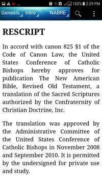 Holy Bible New American Revised Edition(NABRE) screenshot 1