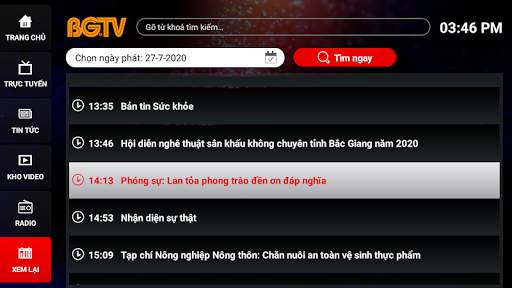 BGTV Go cho Smart TV screenshot 5