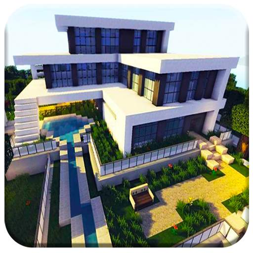 Modern Mansion Map House For Minecraft 1.3.33