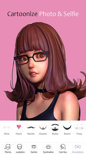 Face Makeup -Cartoon Editor Beauty Makeover Camera screenshot 3