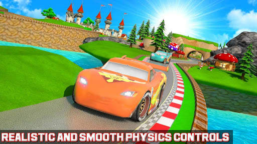 Super Kids Fast Lightning Car Racing screenshot 5