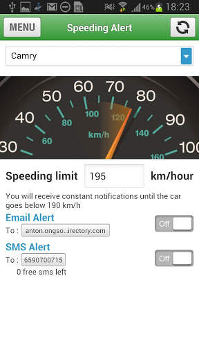 GPS Car Track (SilentCarAlarm) स्क्रीनशॉट 4