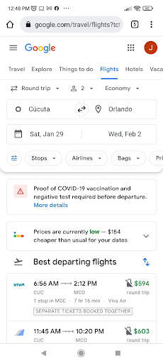 Cheap Flights by Google screenshot 1