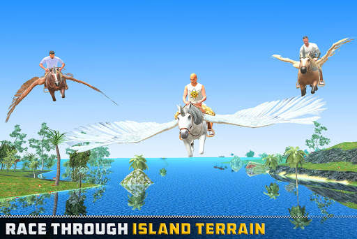 Flying Unicorn Racing 3D screenshot 2