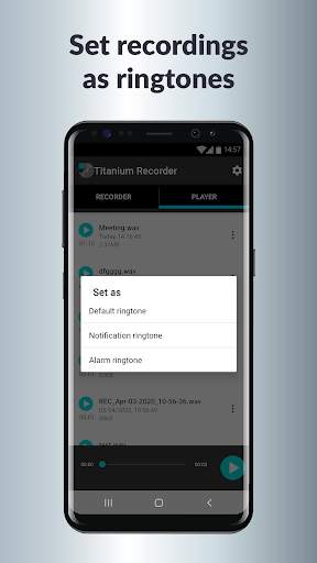 Titanium Voice Recorder with number ID 4 تصوير الشاشة