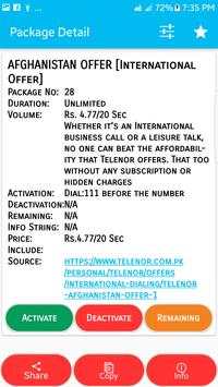 All Telenor Packages 2019 скриншот 4
