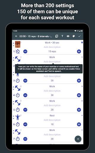 Tabata Timer: Interval Timer Workout Timer HIIT screenshot 15