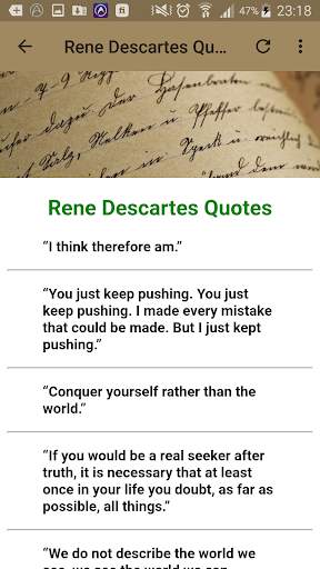 Rene Descartes Quotes скриншот 8