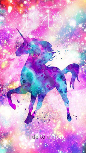 Unicorn Galaxy Wallpaper Girls Screenlock screenshot 2