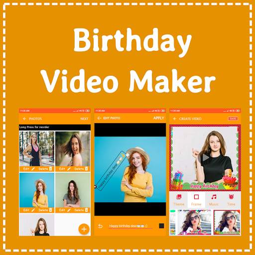 Birthday video for daughter - with photo and song screenshot 25