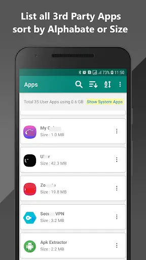 My Apps : Apps List and App Info screenshot 1