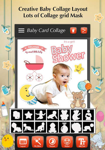 Baby Collage Maker - Baby Card, Frame & Collage screenshot 2