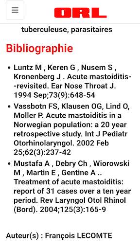 O R L (Oto-Rhino-Laryngologie) screenshot 14