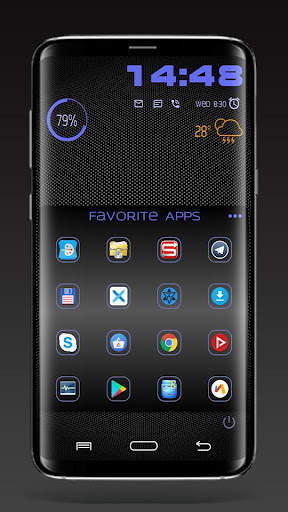 Тема DarkCircles для Total Launcher screenshot 7