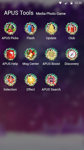 Purple Dream Christmas- APUS Launcher Free Theme screenshot 7
