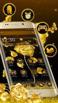 Golden Rose Launcher Theme screenshot 1