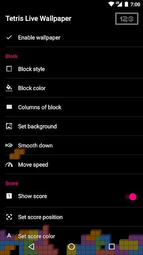 Falling Blocks Free - Live Wallpaper screenshot 1