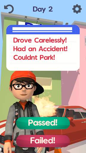 Driving Test-3D car simulation screenshot 3