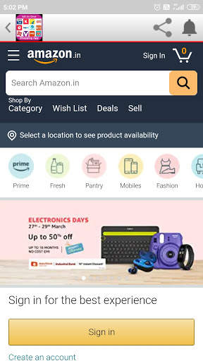 All in one shopping app : Amazon Flipkart Snapdeal screenshot 5