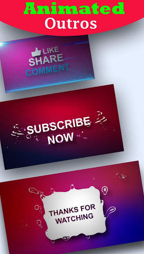Outro Maker - Outro & Intro maker for YouTubers screenshot 1