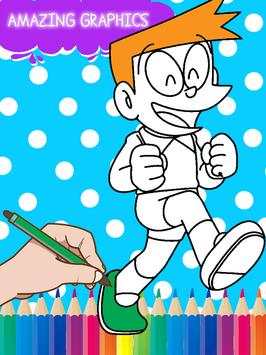Nobita Super Heroes Coloring screenshot 2