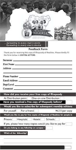 Reachout Nigeria Feedback App screenshot 1