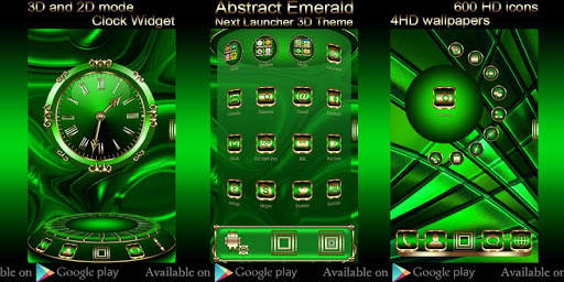 Free Abstract Emerald  Go locker theme screenshot 4