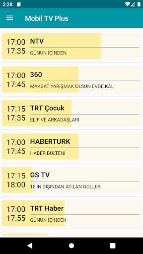 Mobil TV Plus - Canlı TV Rehberi screenshot 1