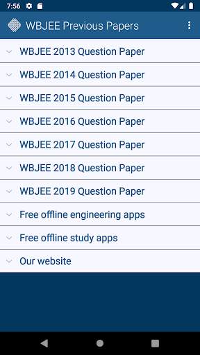 WBJEE Previous Papers Free screenshot 1