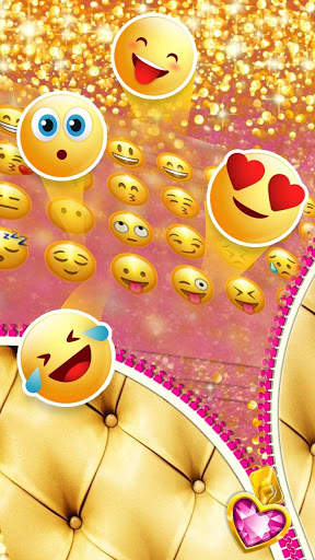 Pink Gold Zipper Keyboard screenshot 3