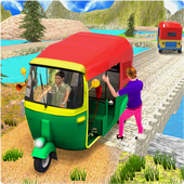 City Tuk Tuk Auto Rickshaw: Mountain Climber icon