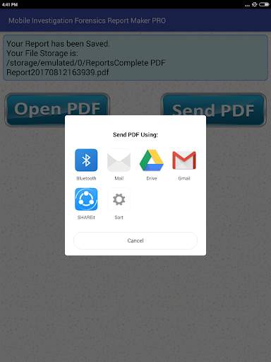 Mobile Investigation Forensics Report Maker PRO 14 تصوير الشاشة