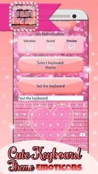 Cute Keyboard Theme-Emoticons screenshot 6