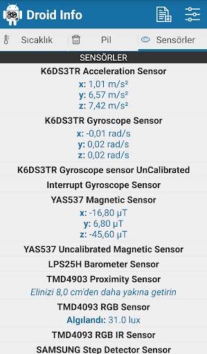 Droid Hardware Info screenshot 8