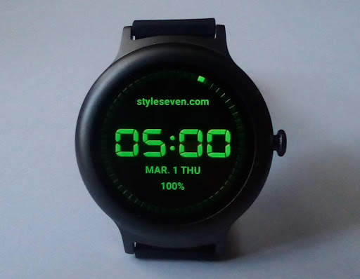 Digital Watch Face-7 for Wear OS by Google screenshot 1