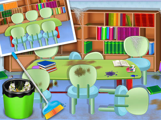 Baby Girl School Cleaning - Keep your school Clean screenshot 6