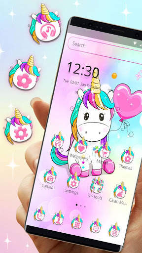 Cute unicorn theme list screenshot 2