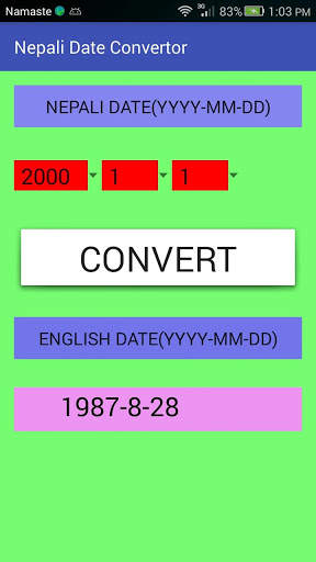 Nepali To English Date Convert screenshot 1