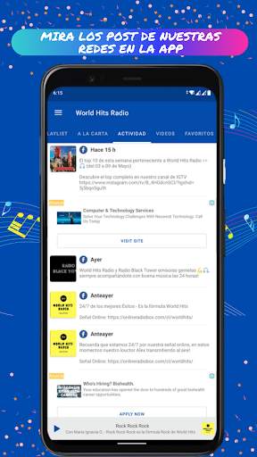 World Hits Radio (Radio Hits Chile) screenshot 7