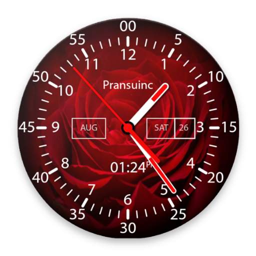 Rose Analog Clock 1.2