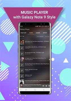 Music Player style Note 9 screenshot 2