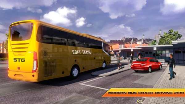 Modern Bus Coach Driving Simulator 2k18 screenshot 5