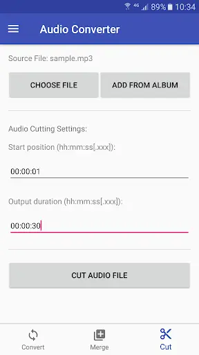 Audio Converter скриншот 3